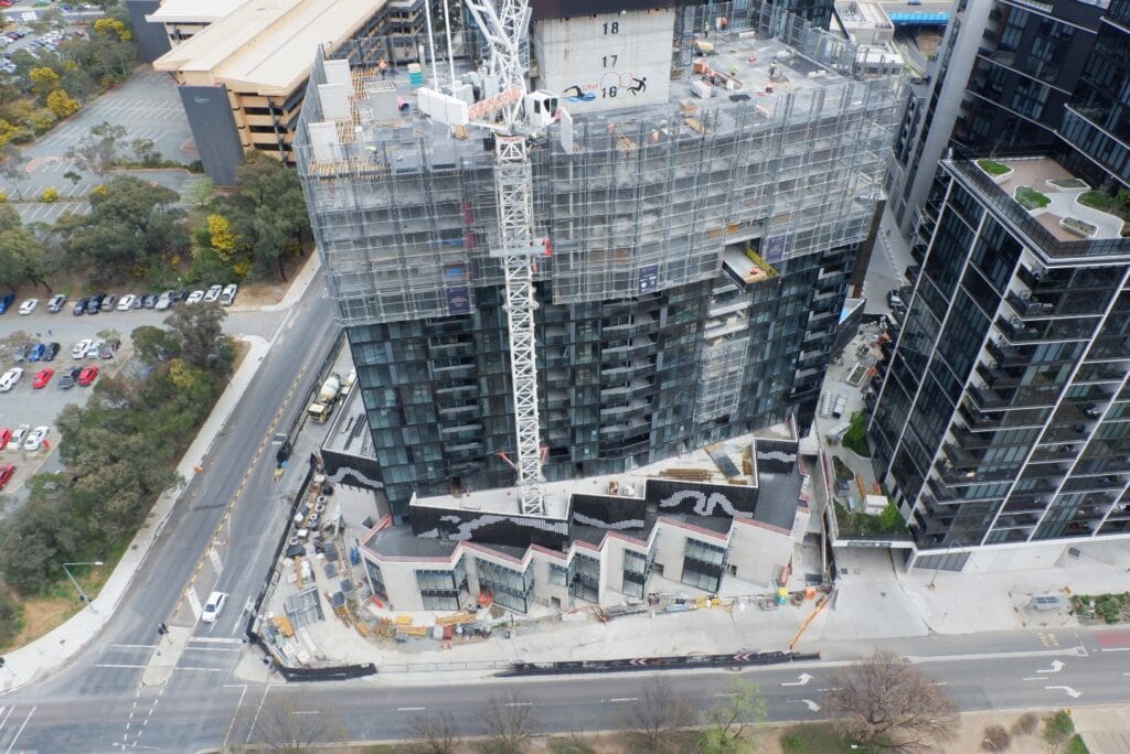 The Nightfall Tower is rising higher every day in Canberra