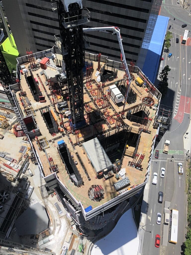 The 82-storey tower “The One” in Brisbane carries on with its construction