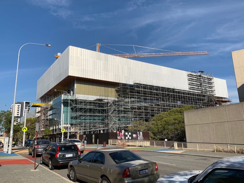 Facade almost completed at WA Museum